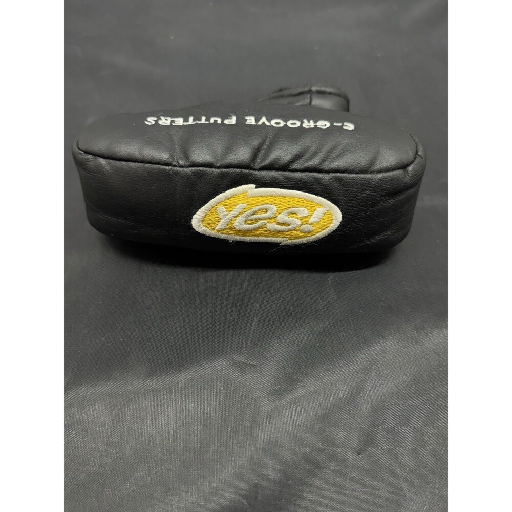 YES! C-Groove Blade Putter Head Cover Black Yellow Golf Club Protector Putter